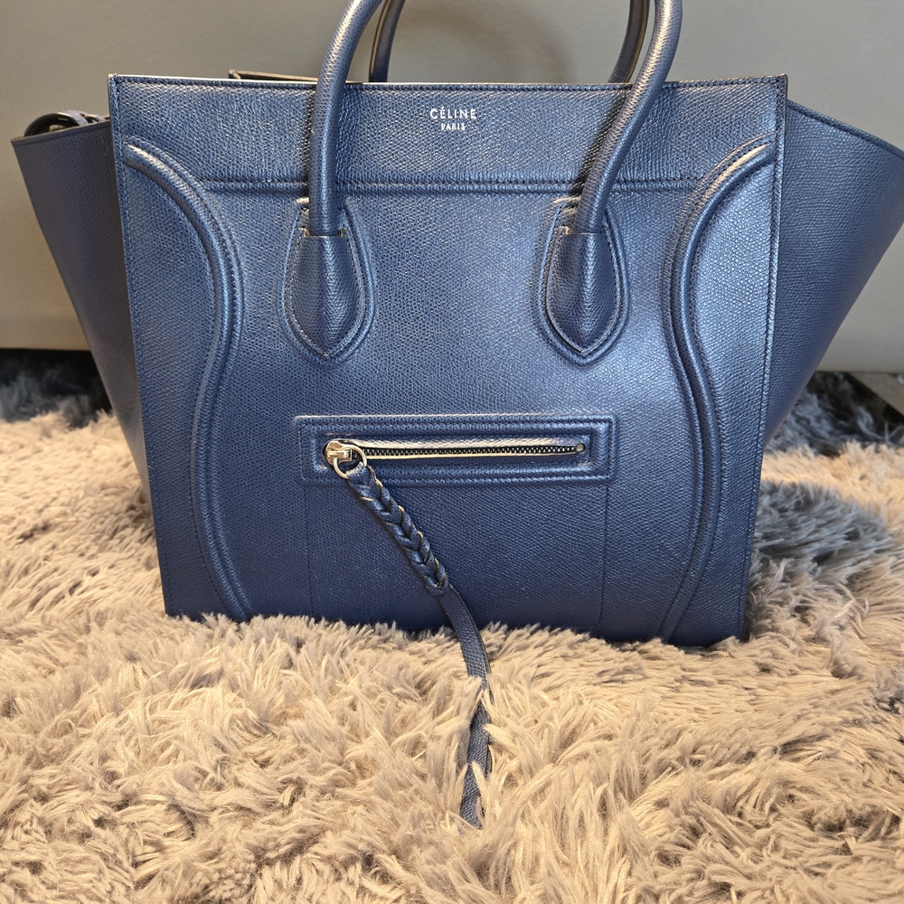 Celine Blue Leather Women's Bag